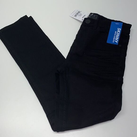 🔥Next skinny jean with stretch girl kids sz 11 Black New - Picture 2 of 7